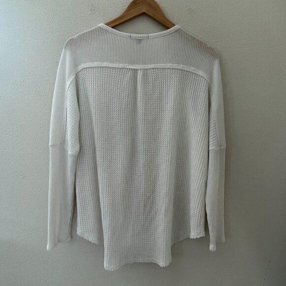 GIBSONLOOK Waffle knit Henley Top size Large - Picture 6 of 13